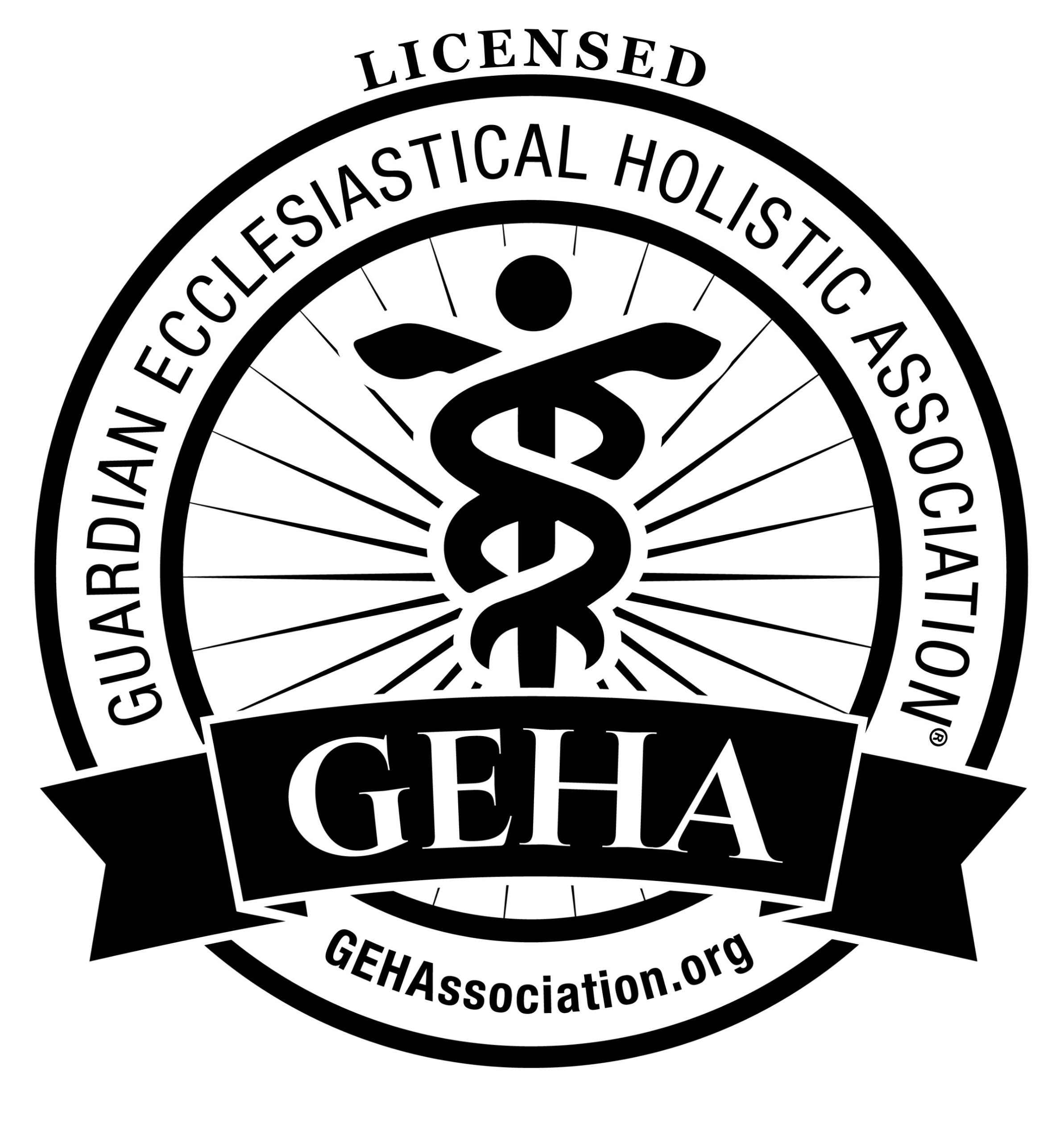 Licensed GEHA Official Logo | Guardian Ecclesiastical Holistic Association Licensed Guardian Ecclesiastical Holistic Association (GEHA) official licensing seal